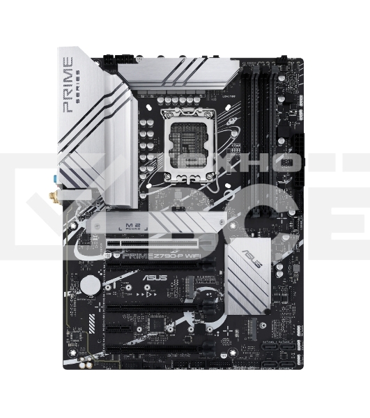 Материнская плата ASUS PRIME Z790-P WIFI, LGA 1700, Intel Z790, 4xDDR5, 4xSATA, 3xM.2 PCIe 4.0 x4, 1xPCIe 5.0 x16, 3xPCIe x4, 1xPCIe x1, 1xHDMI, 1xDP, 1xUSB-C 3.2 Gen 2, 1xUSB 3.2 Gen 2, 2xUSB 3.2 Gen 1, 4xUSB 2.0, 1x 2.5Gb LAN, 3x3.5 мм, 7.1, ATX