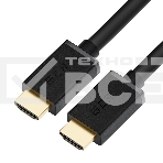 Кабель синхронизации GCR  5.0m HDMI 2.0, XLPE, Outdoor, Ultra HD, 4K 60Hz, 18.0 Гбит/с, HDR 4:4:4, 3D, черный, 2 Х экран, армирование, GCR-55270, фото2