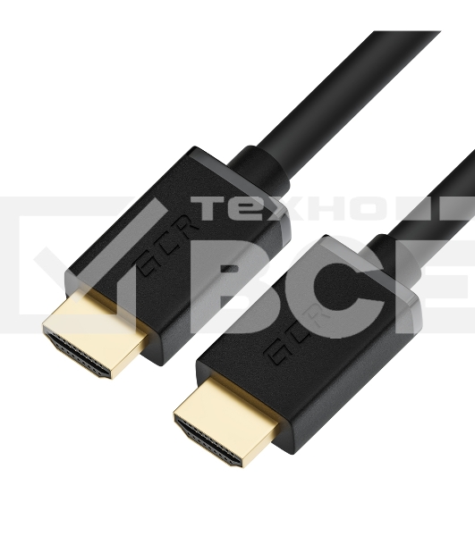 Кабель синхронизации GCR  5.0m HDMI 2.0, XLPE, Outdoor, Ultra HD, 4K 60Hz, 18.0 Гбит/с, HDR 4:4:4, 3D, черный, 2 Х экран, армирование, GCR-55270