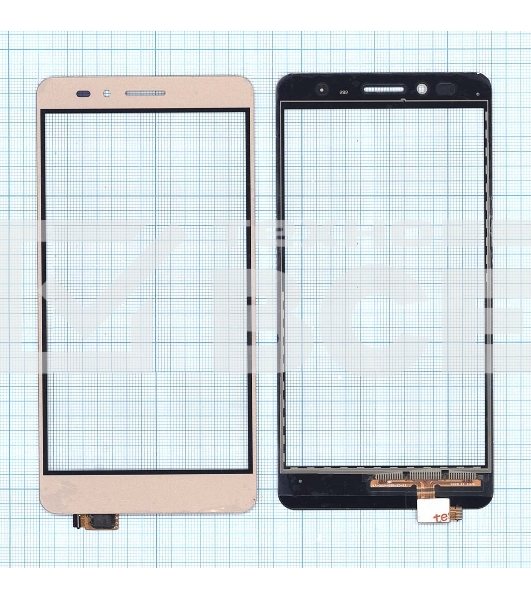 Сенсорное стекло (тачскрин) для Huawei Honor 5X / GR5, золотое