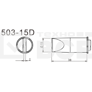 Жало для паяльника Quick 503-15D