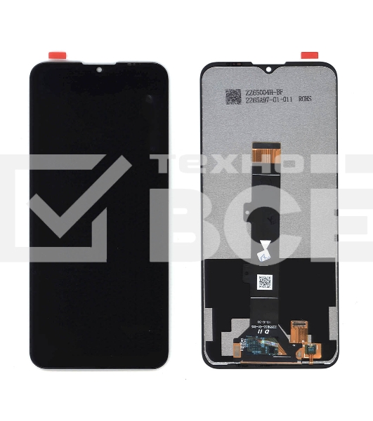 Дисплей для Motorola G30 черный