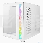Компьютерный корпус Ginzzu V580 RGb подсветка, закаленное стекло 1хUSB 3.0,1хUSB 2.0, AU белый ATX, фото3