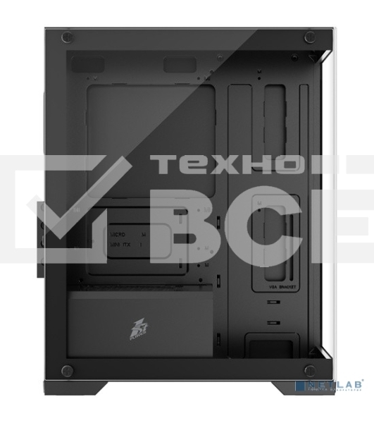 Компьютерный корпус 1STPLAYER MIKU Mi2 Black / mATX / 3x120mm LED fans / Mi2-BK-3F1