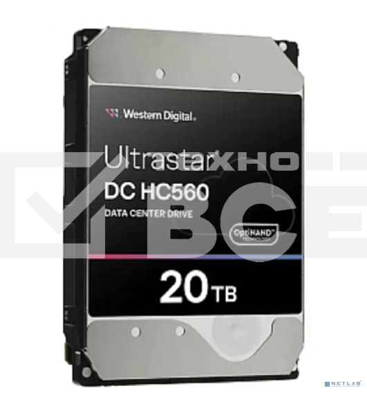 Жесткий диск Western Digital HDD  SAS Server 20Tb Ultrastar DC HC560 7200 12Gb/s 512MB 1 year warranty