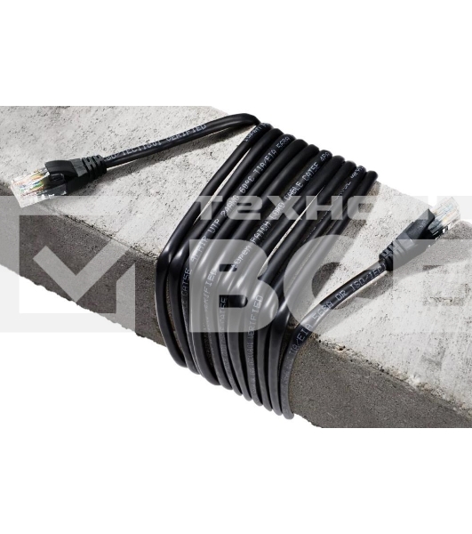 Патч-корд литой AOpen ANP511_3M_BK UTP кат.5е 3м черный