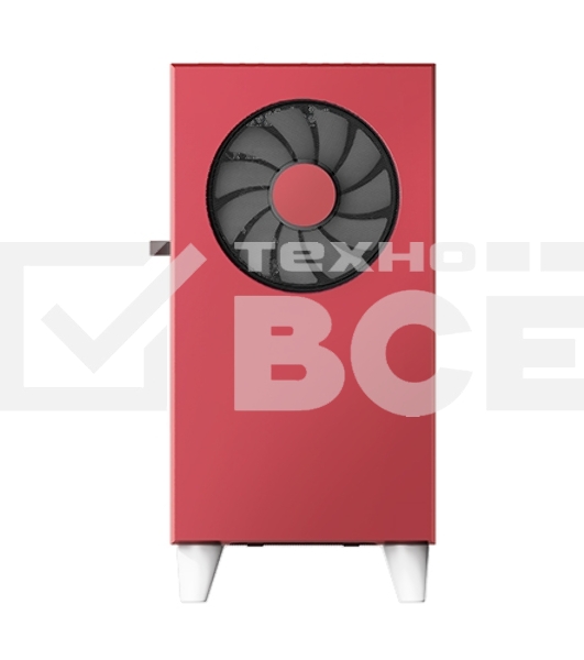 Корпус WIZMAX EM1 Woofer, mATX, mITX красный, Mini-Tower, без БП, TG, 1x160mm + 1x120mm LED, 1xUSB-A 3.0 + 2xUSB-A 2.0