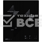 Индукционная варочная панель Kuppersberg ICO 402/ширина 45 см, 2 зоны 1,3 кВт(BOOSTER 1,5 кВт), 1 зона 2 кВт(BOOSTER 2,2 кВт),электронное сенсорное управление, 4 цифровых дисплев, 9 уровней мощности,автоматическое отключение,'Защита от детей'/Блокировка панели управления, Таймер до 99 минут, Stop & Go, Индикаторы остаточного тепла, цвет черный/прямой край, фото 1