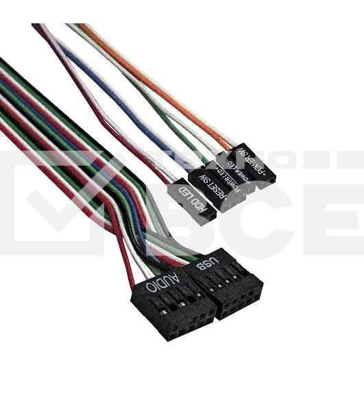 Компьютерный корпус MiniITX ExeGate MI-209 Black, miniITX/mATX, (M400, 80мм), 2хUSB, Audio