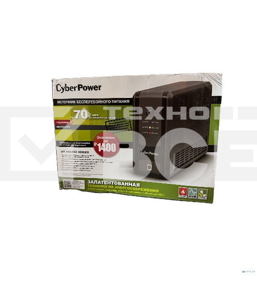 Источник бесперебойного питания CyberPower Line-Interactive UT850EG, 850VA/425W, USB/RJ11/45, (3 EURO)