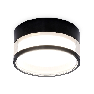 Светильник Ambrella light TN5506 SBK/CL черный песок/прозрачный GX53 D85*43