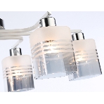 Светильник Ambrella light TR303207/6 WH/CH/SM/FR белый/хром/дымчатый/белый матовый E27*6 max 60W 710*400*200, фото6