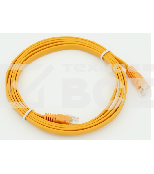 Сетевое оборудование  Patchcord литой 5E Copper FLAT 1.5 m