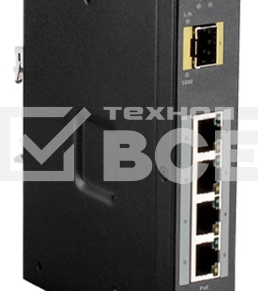 Коммутатор D-Link DIS-100G-5PSW/A1A Промышленный неуправляемый коммутатор с 4 портами 10/100/1000Base-T, 1 портом 1000Base-X SFP, функцией энергосбере