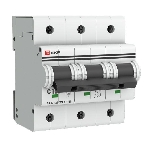 Выключатель автоматический модульный 3п C 100А 15кА ВА 47-125 EKF mcb47125-3-100C, фото 1