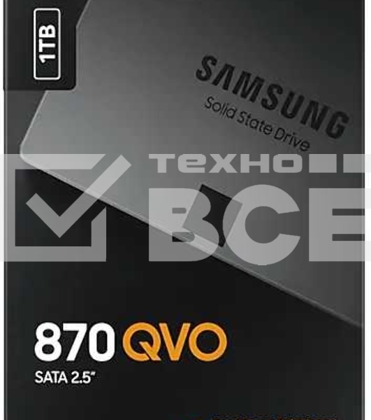 Накопитель SSD Samsung 870 QVO, 1TB, SATA III, 2.5