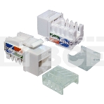 Модуль Keystone RJ45, Cat.5E, UTP, 90 градусов, белый, фото 1