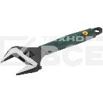 Ручной инструмент KRAFTOOL 27258-15 Ключ разводной Cr-V,фосфатир,эргоном рукоятка из эластомера,увелич зев,угол наклона губок 15град,150мм/6',34мм, фото4