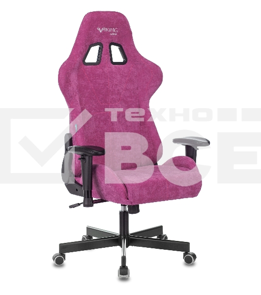Кресло игровое Бюрократ VIKING KNIGHT LT15 FABRIC малиновый крестовина металл/пластик