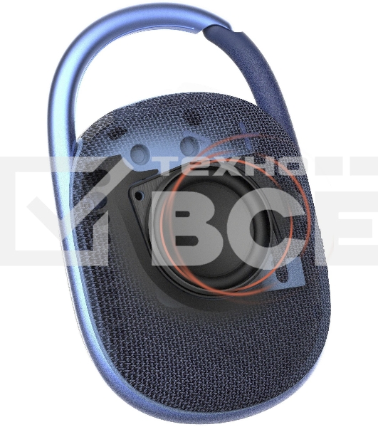 Портативная акустическая система JBL CLIP 4, синий