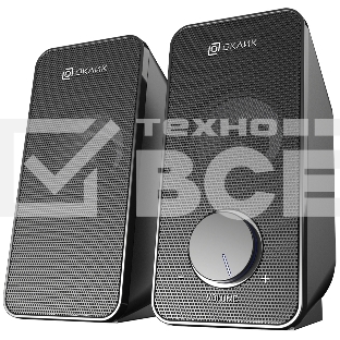 Акустическая система Oklick OK-122 2.0 черный 4Вт