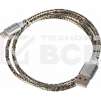 Кабель USB (m)-Lightning (m) 1м серебристый, фото3