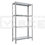 Стеллаж Практик ES пол.:4 разборная 1450x750x300мм серый, фото8