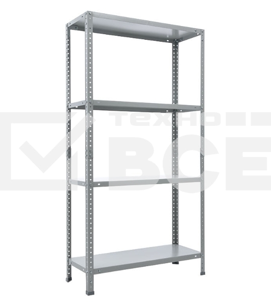 Стеллаж Практик ES пол.:4 разборная 1450x750x300мм серый