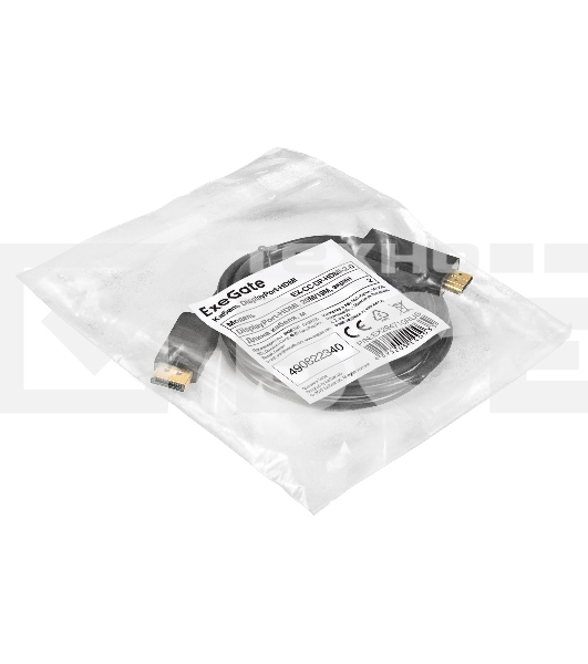 Кабель DisplayPort-HDMI ExeGate EX-CC-DP-HDMI-2.0 (20M/19M, 2м, экран)