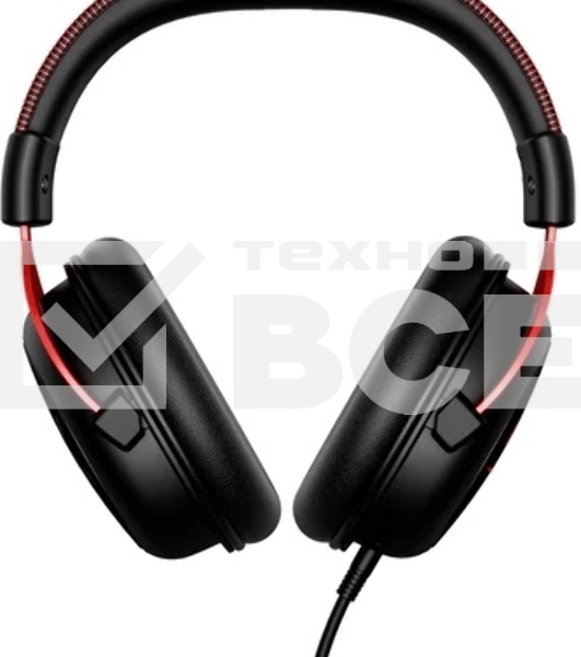 Наушники с микрофоном HyperX Cloud II черный/красный 1м мониторные оголовье (4P5M0AA)
