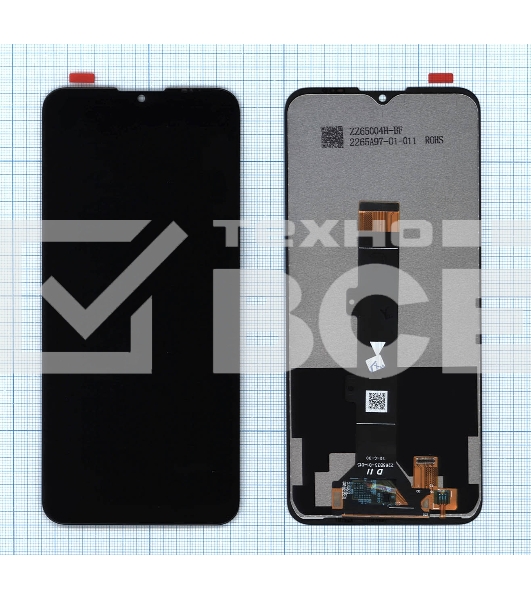 Дисплей для Motorola G30 черный