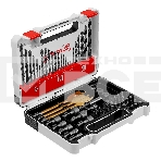 Набор сверл Matrix комб.,мет.1-6мм,бет.3-8мм,дер.3-8мм, перки,бит.30шт,адап.,голов.8шт,71пр., PRO, фото4