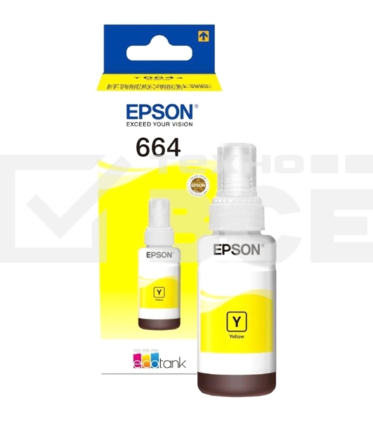 Чернила для EPSON C13T66444A Epson L100 (yellow) 70 мл