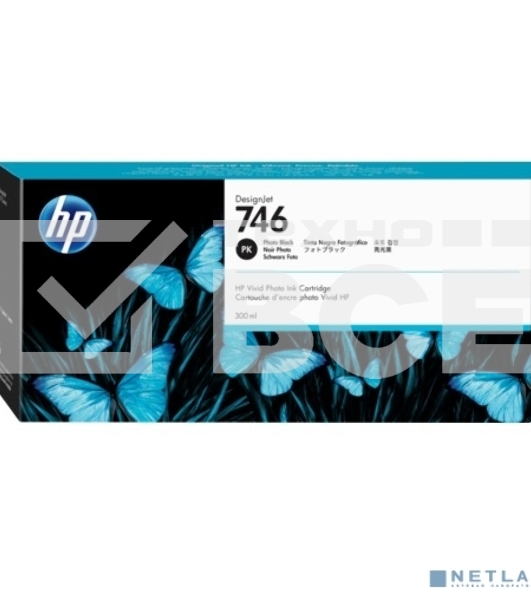Картридж струйный HP 746 300-ml фото черный Ink Cartridge