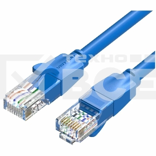 Патч-корд Vention прямой UTP cat.6, RJ45 - 1,5м. Синий