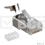 Разъем RJ45 8P8C кат.6 FTP PLUG-8P8C-UV-C6-TW-SH-10 экранир. универс. (уп. 10 шт) Hyperline 49340, фото3