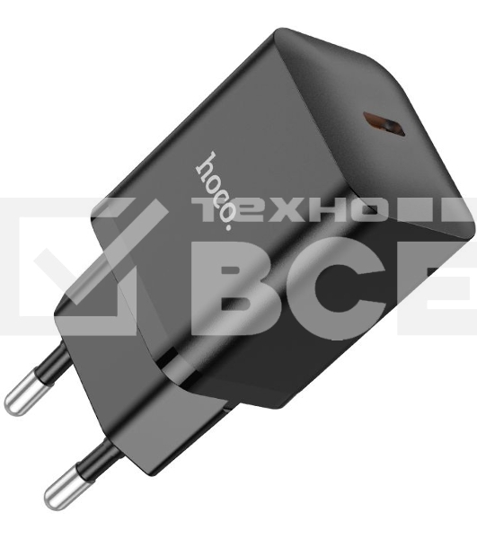 Сетевое зар./устр. Hoco N27 Black 20W 3A+2.22A+1.67A (PD+QC+AFC) USB-C универсальное черный