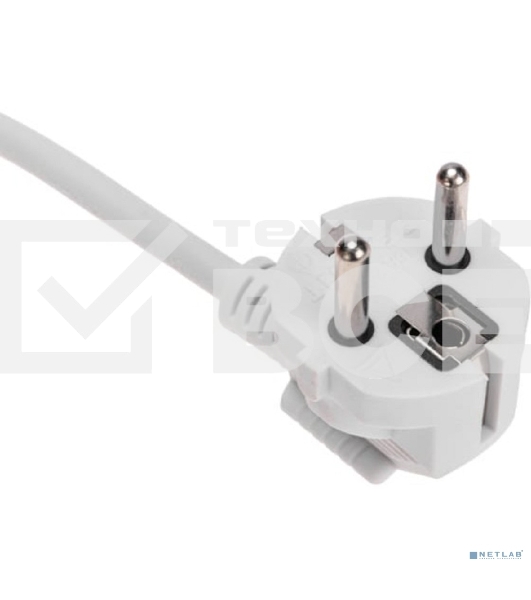 Удлинитель STANDARD 5 гнезд, 5м, 3х1,0мм², с/з, с выключателем, белый Rexant