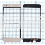 Сенсорное стекло (тачскрин) для Huawei Y6 II LTE (CAM-L21), золото, фото3
