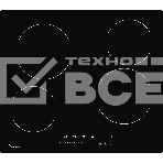Встраиваемая варочная панель Электрическая, 60 см, 4 конфорки, черный, фото3