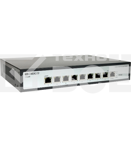 Коммутатор управляемый ORIGO OS6208/A1A L2, 8x10GBase-T, консольный порт RJ-45, комплект для установки в 19