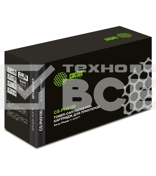 Картридж лазерный Cactus CS-PH3100 (106R01379) черный для Xerox Phaser 3100MFP (4000 стр.)