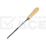 Напильник круглый Kranz 150 мм, деревянная ручка, фото 1