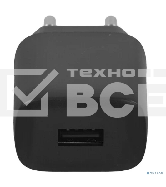 Сетевое зарядное устройство HOCO C134A/ Сетевое ЗУ + Кабель Micro 1m/ 1 USB/ Выход: 10.5W/ черный