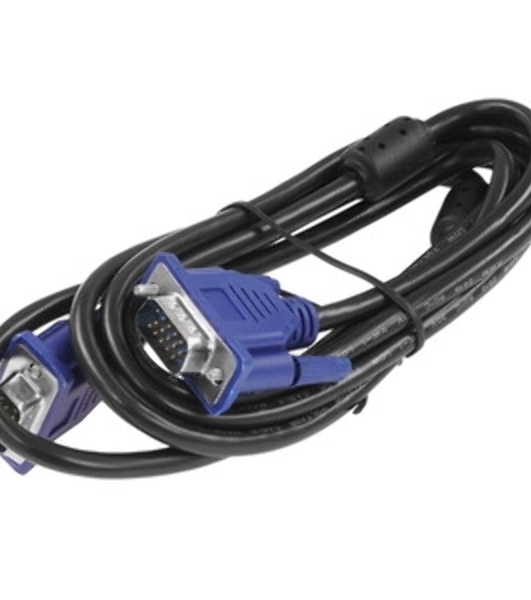 Кабель VGA Pro Cablexpert CC-PVGA-1.8M, 15M/15M, 1.8м, экран, феррит. кольца, пакет