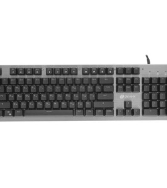 Клавиатура Oklick 970G Dark Knight проводная, USB Type-A, чёрный/серебристый
