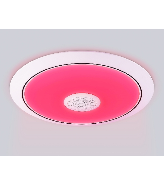 Музыкальный светодиодный светильник Ambrella light FZ710 WH белый IP20 40W 3000-6500K+RGB Music 370*56 (ПДУ ИК)
