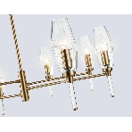 Люстра Ambrella light LH55202/8 BS/CL латунь/прозрачный E14*8 max 40W D800*520, фото5