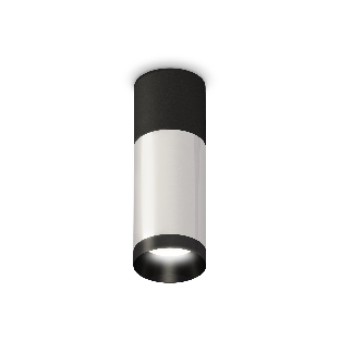 Светильник Ambrella Light XS6324060 SSL/SBK/PBK серебро песок/черный песок/черный полированный MR16 GU5.3