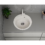 Мойка для кухни BAU Dream Pro D 48, без выпуска, белый песок, фото7